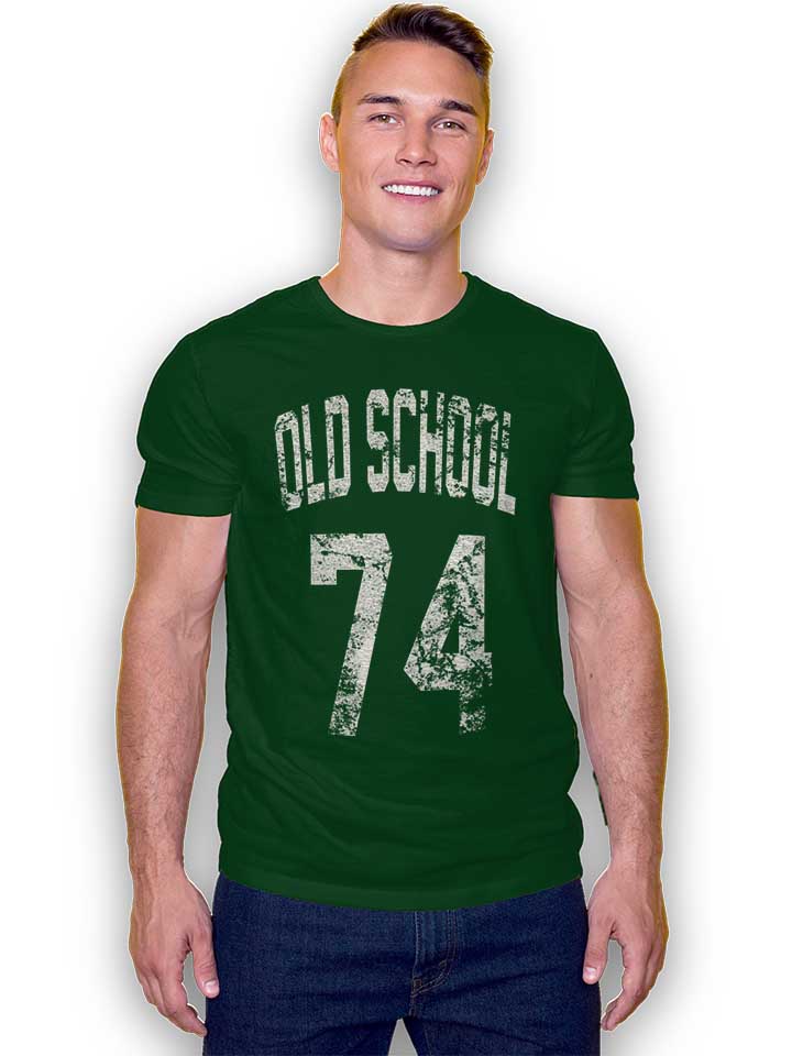 oldschool-1974-t-shirt dunkelgruen 2