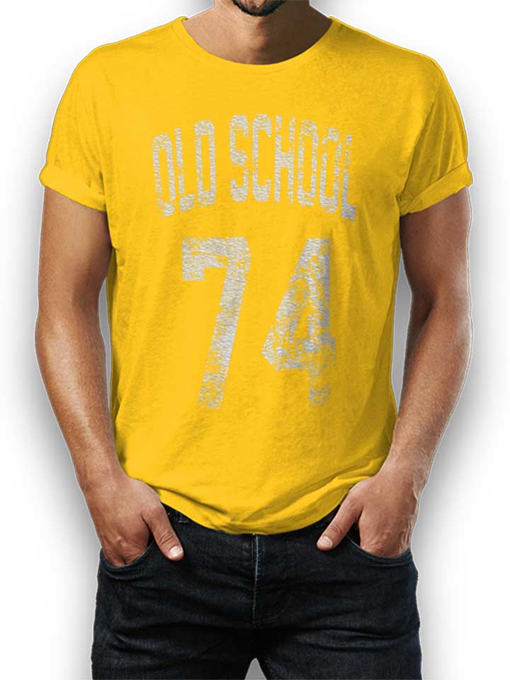 oldschool-1974-t-shirt gelb 1