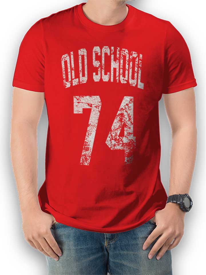 Oldschool 1974 T-Shirt rot L