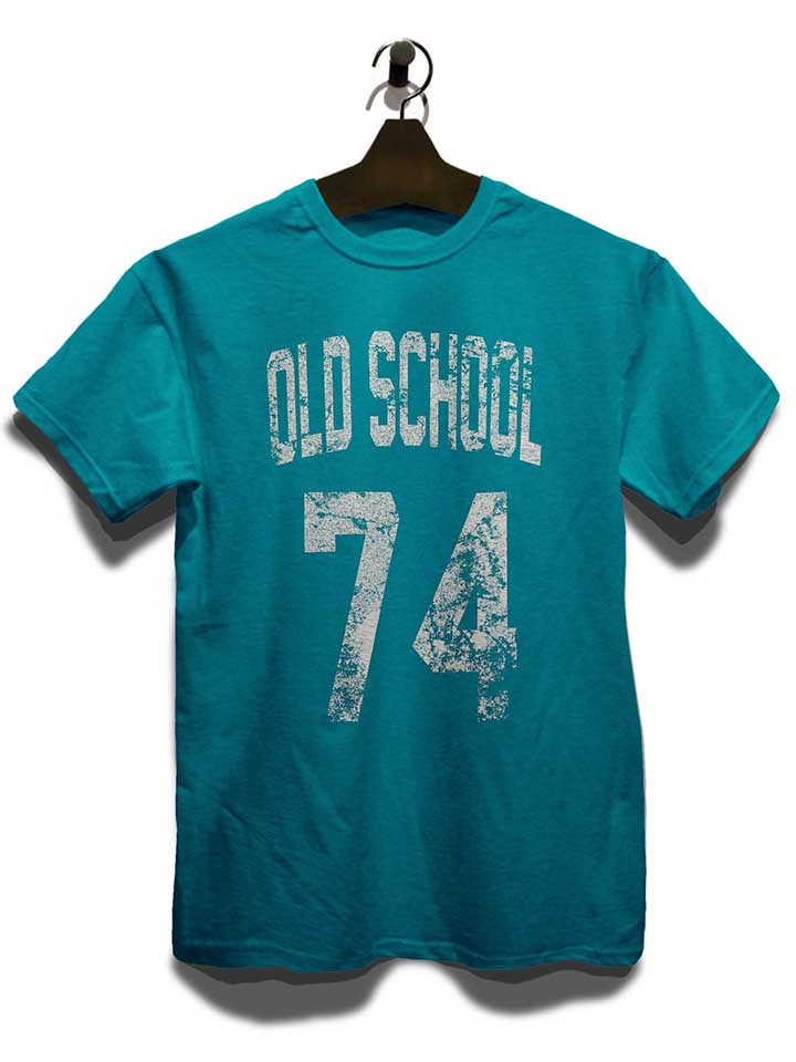 oldschool-1974-t-shirt tuerkis 3