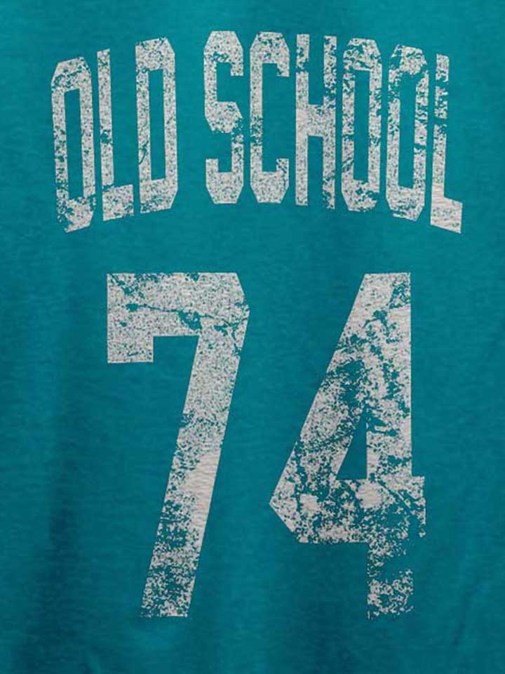 oldschool-1974-t-shirt tuerkis 4