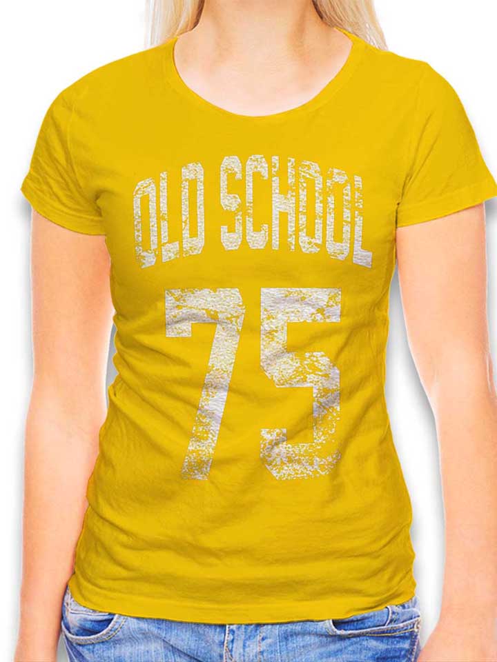 Oldschool 1975 Damen T-Shirt gelb L