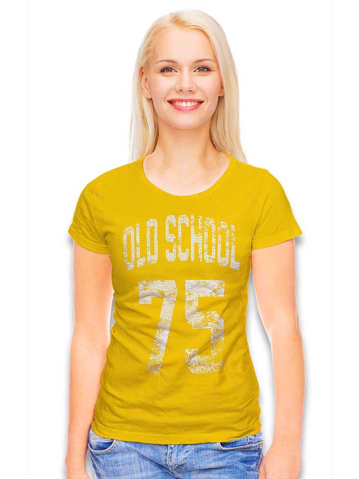 oldschool-1975-damen-t-shirt gelb 2
