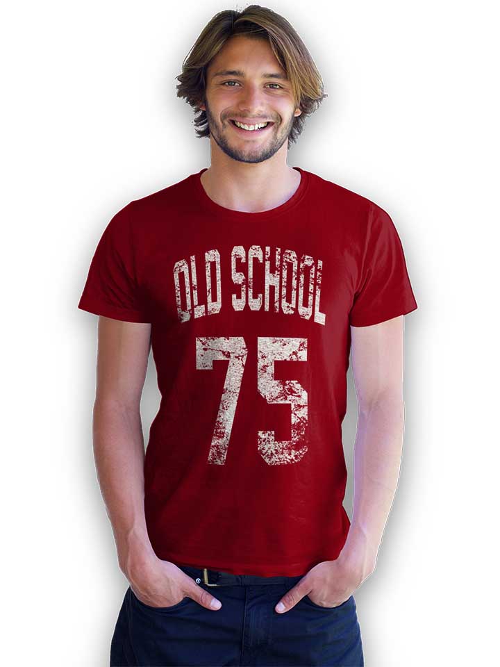 oldschool-1975-t-shirt bordeaux 2