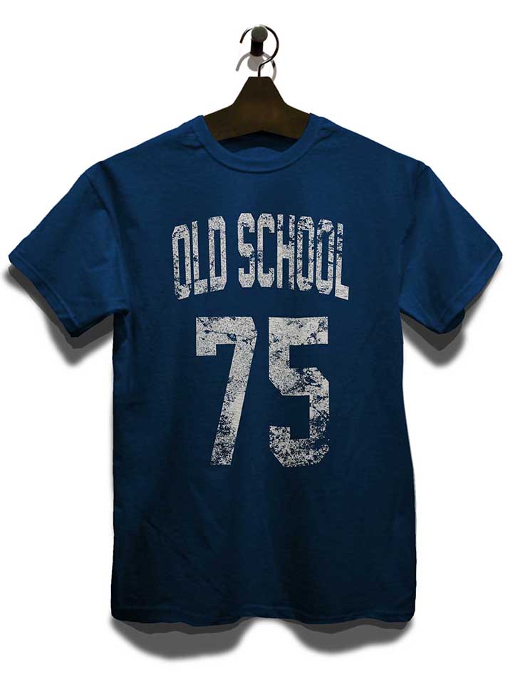oldschool-1975-t-shirt dunkelblau 3
