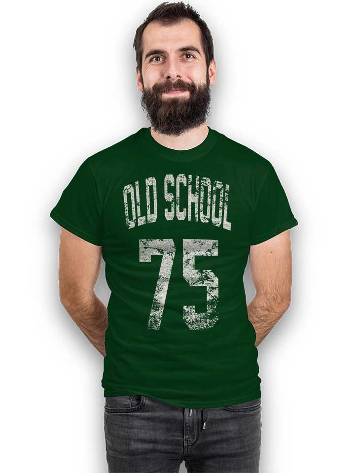 oldschool-1975-t-shirt dunkelgruen 2
