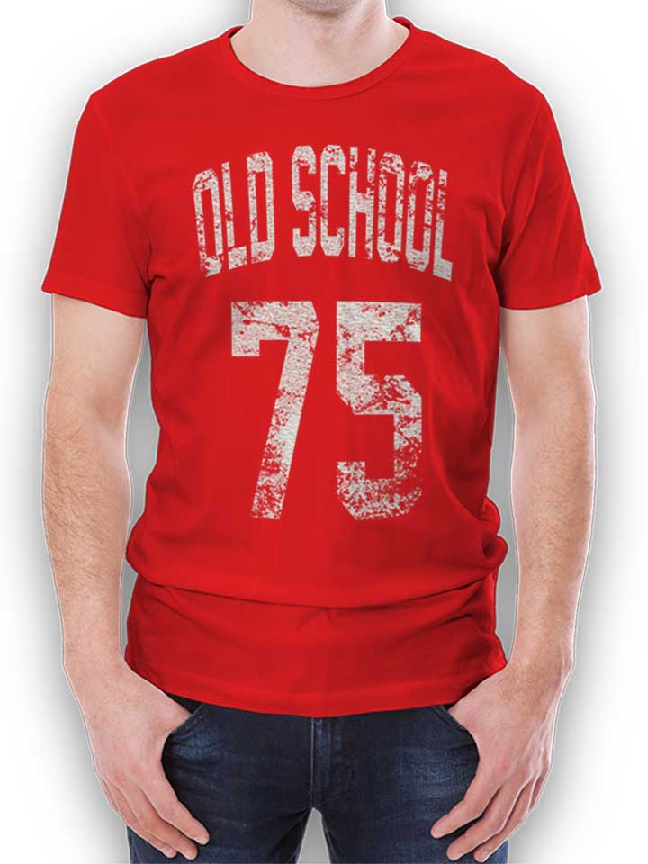 Oldschool 1975 Camiseta rojo L