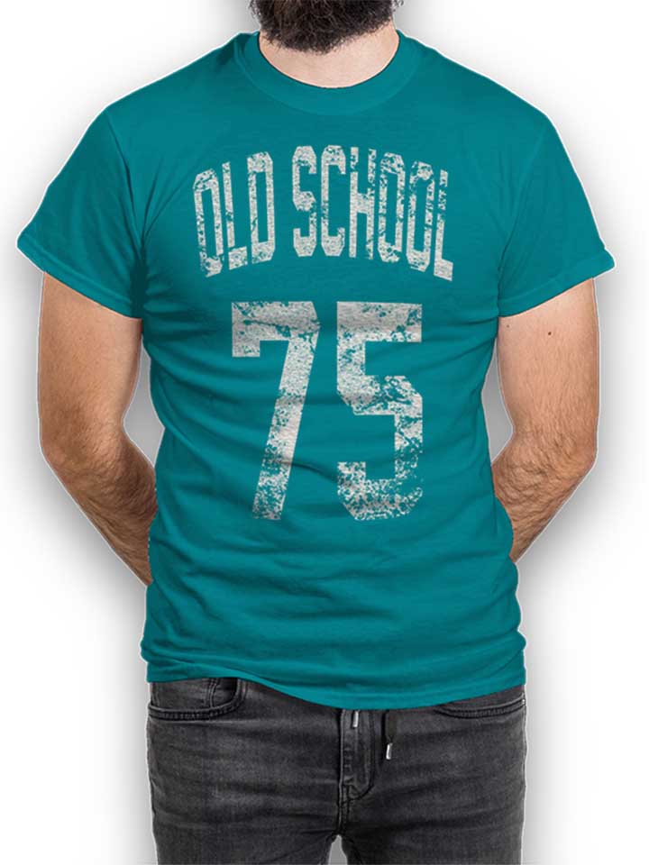 oldschool-1975-t-shirt tuerkis 1