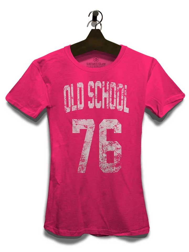 oldschool-1976-damen-t-shirt fuchsia 3