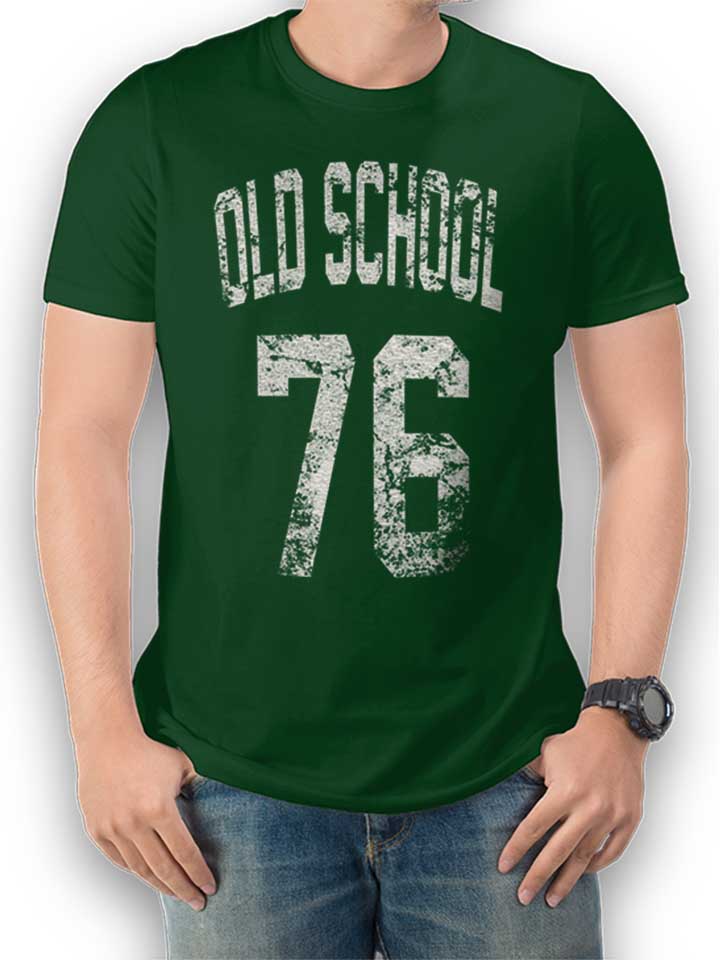 Oldschool 1976 T-Shirt dunkelgruen L