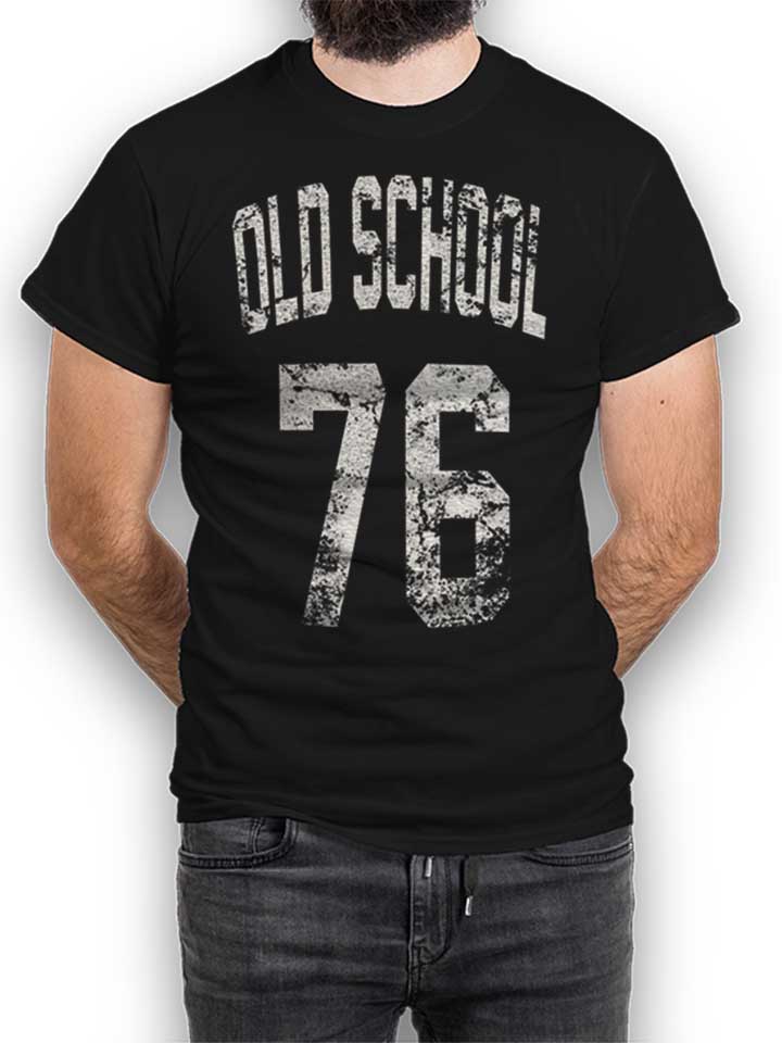 Oldschool 1976 T-Shirt schwarz L