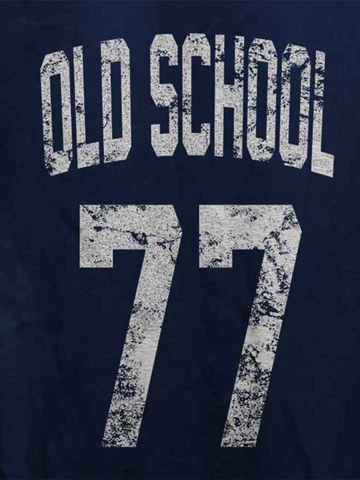 oldschool-1977-damen-t-shirt dunkelblau 4