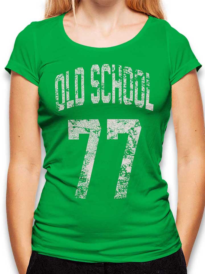oldschool-1977-damen-t-shirt gruen 1