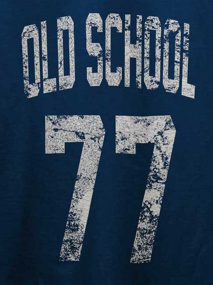 oldschool-1977-t-shirt dunkelblau 4