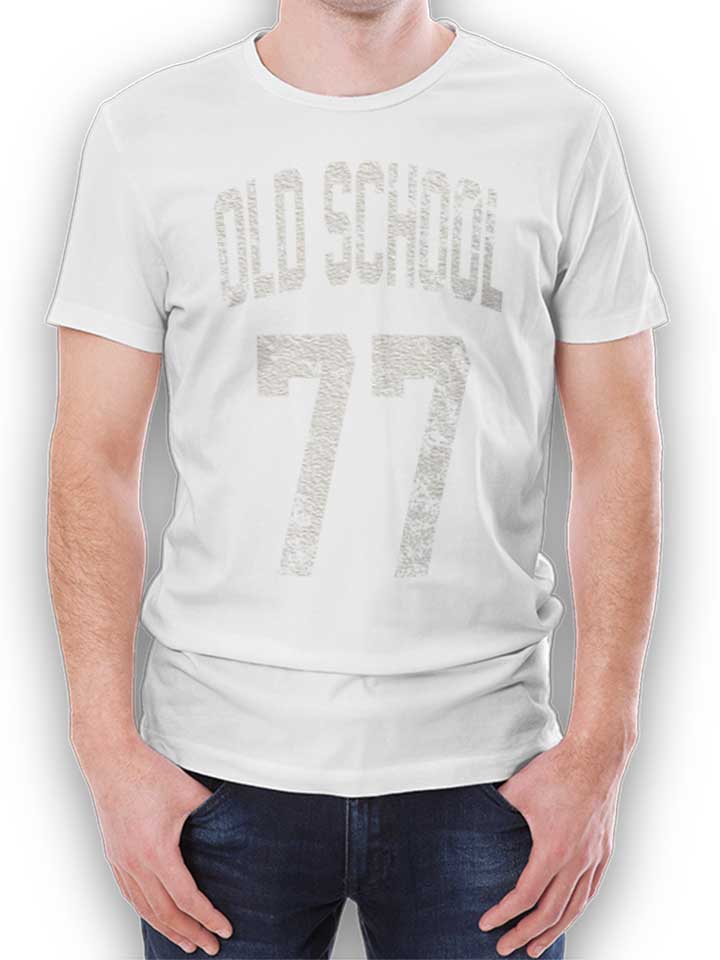 Oldschool 1977 Kinder T-Shirt weiss 110 / 116