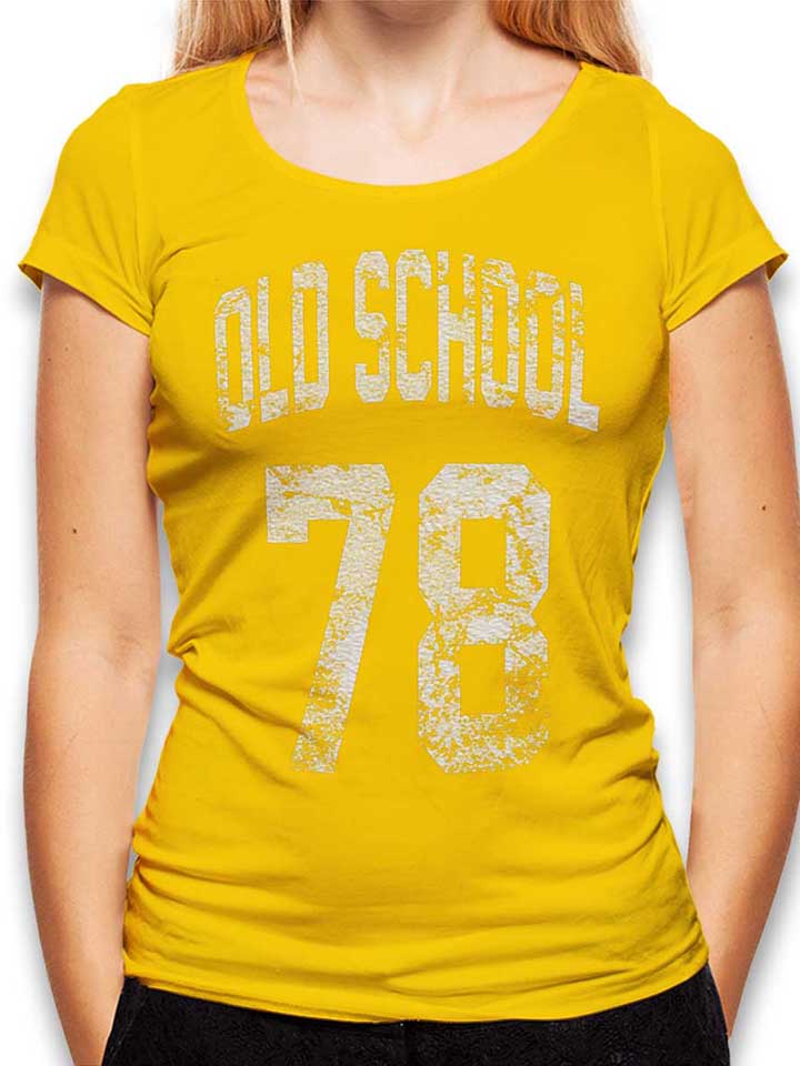 Oldschool 1978 Damen T-Shirt gelb L