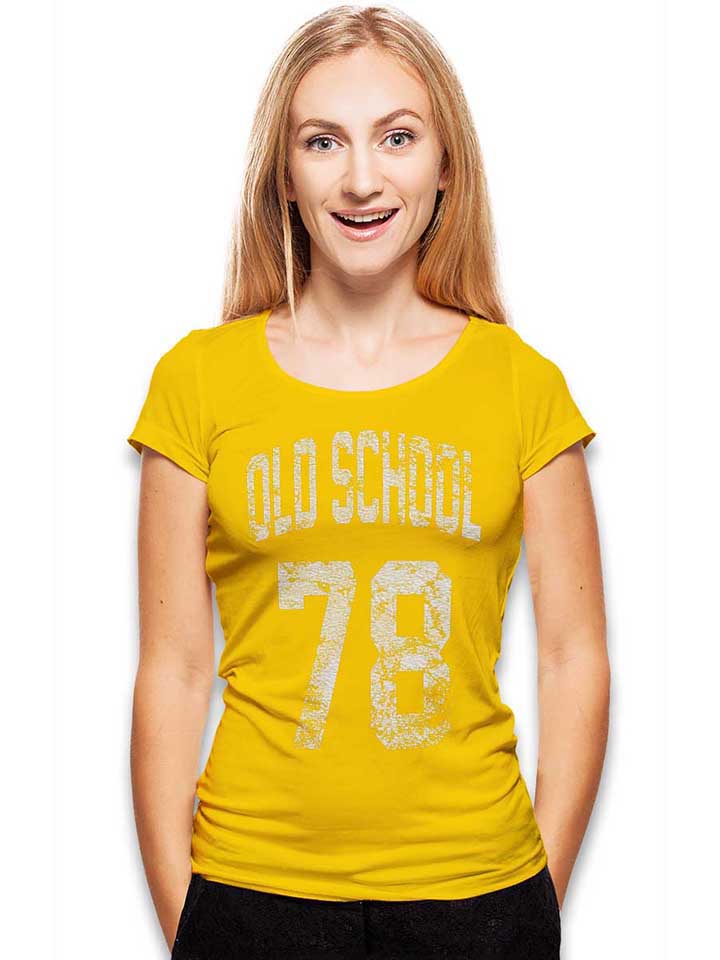 oldschool-1978-damen-t-shirt gelb 2