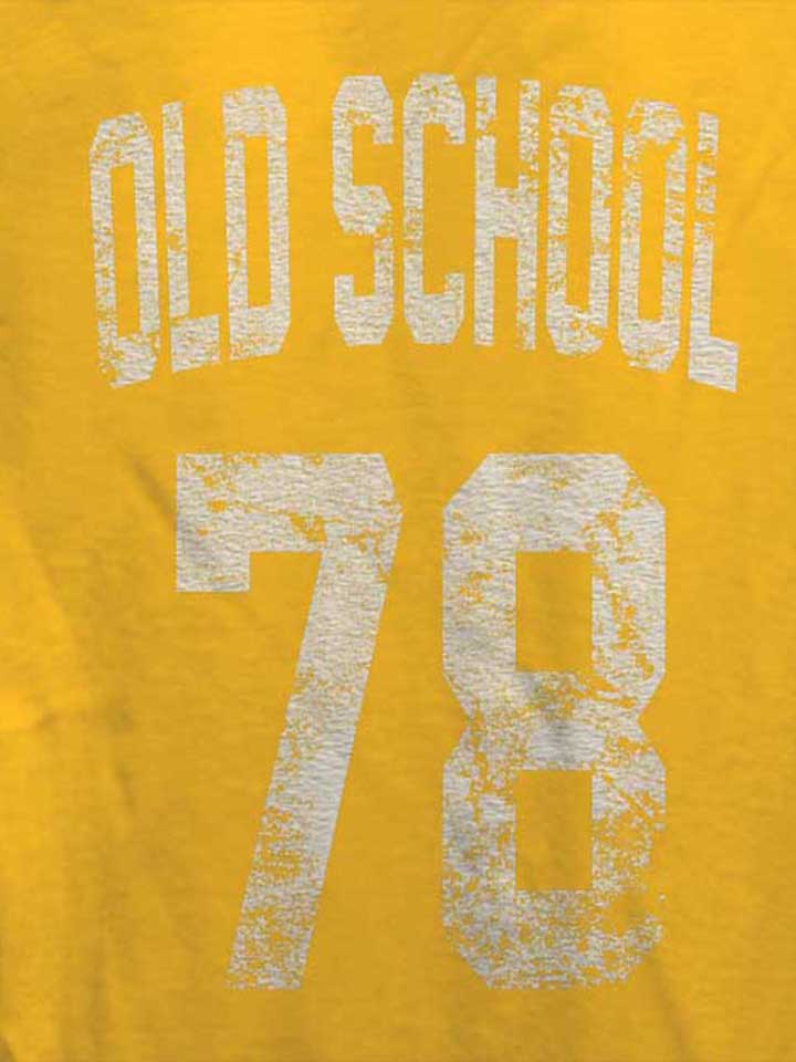 oldschool-1978-damen-t-shirt gelb 4