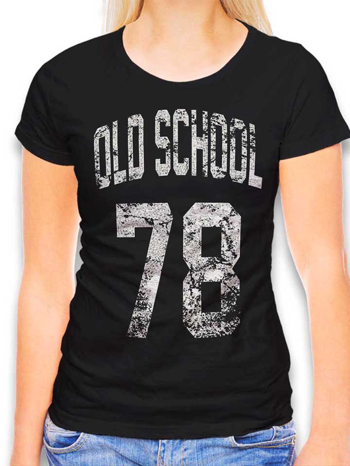 Oldschool 1978 Damen T-Shirt schwarz L