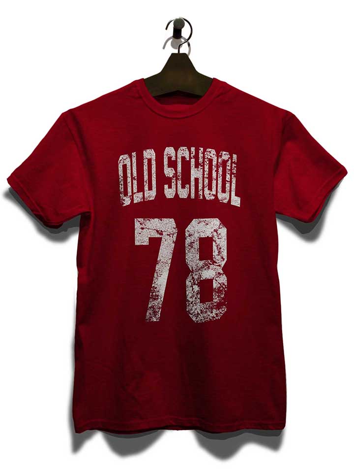 oldschool-1978-t-shirt bordeaux 3