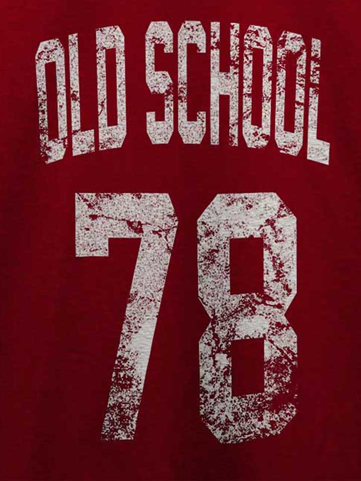 oldschool-1978-t-shirt bordeaux 4
