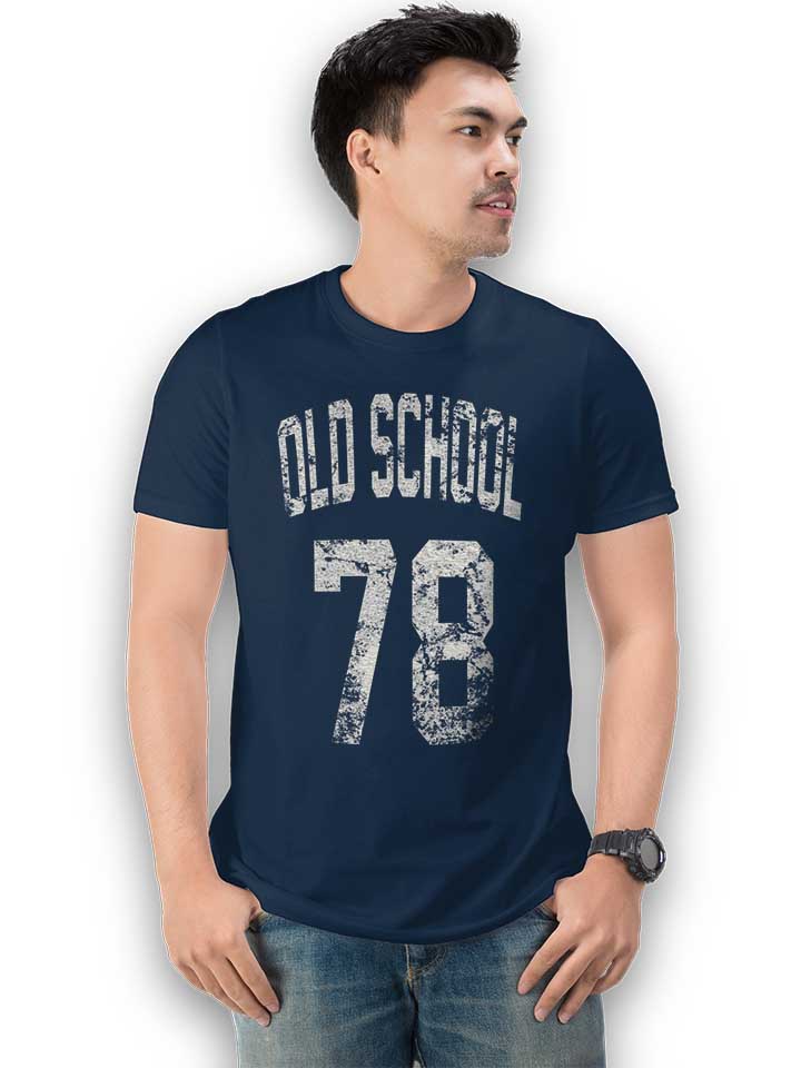 oldschool-1978-t-shirt dunkelblau 2