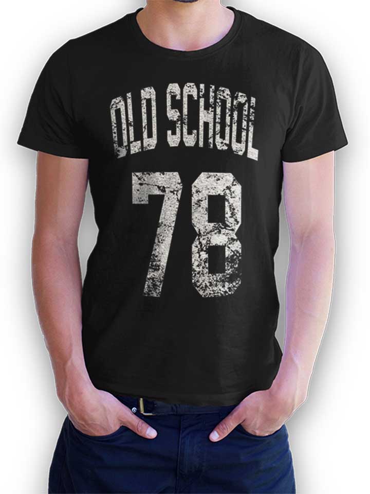 Oldschool 1978 T-Shirt schwarz L