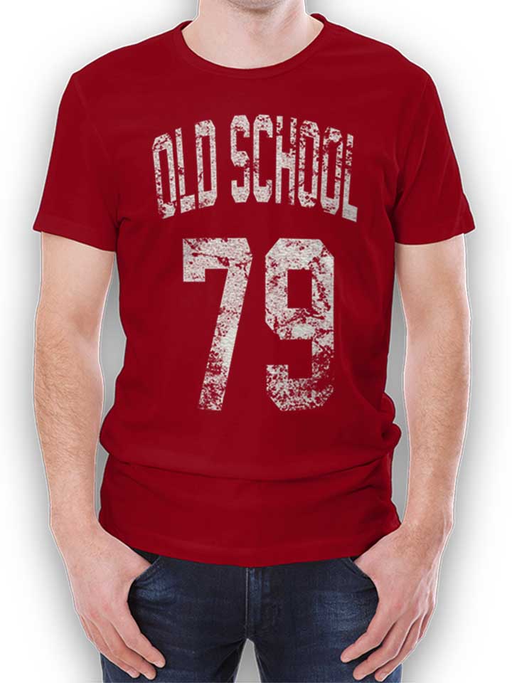 Oldschool 1979 Camiseta burdeos L