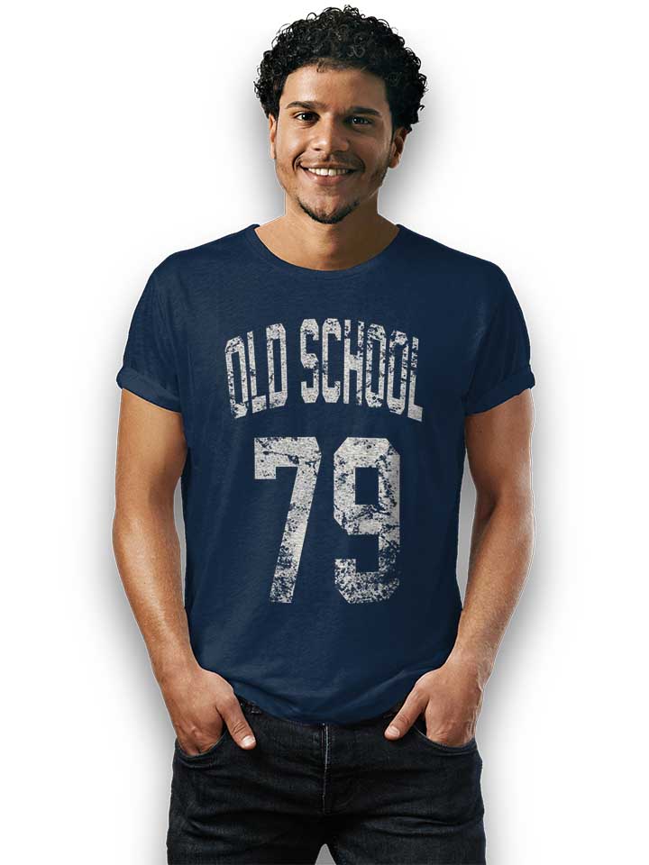 oldschool-1979-t-shirt dunkelblau 2