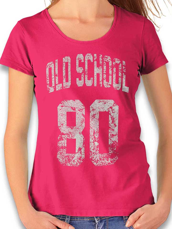 Oldschool 1980 Damen T-Shirt fuchsia L