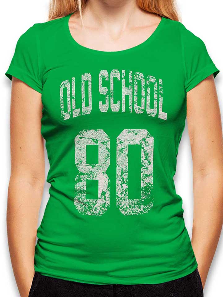 Oldschool 1980 Womens T-Shirt green L