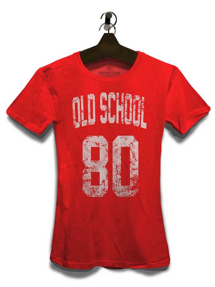 oldschool-1980-damen-t-shirt rot 3