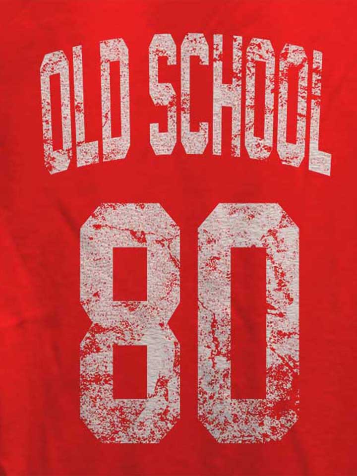 oldschool-1980-damen-t-shirt rot 4