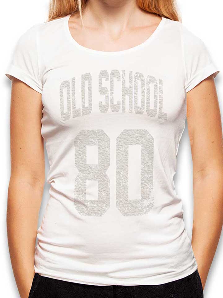 Oldschool 1980 Damen T-Shirt weiss L