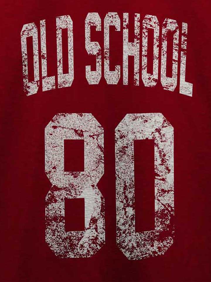 oldschool-1980-t-shirt bordeaux 4