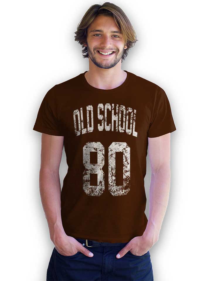 oldschool-1980-t-shirt braun 2