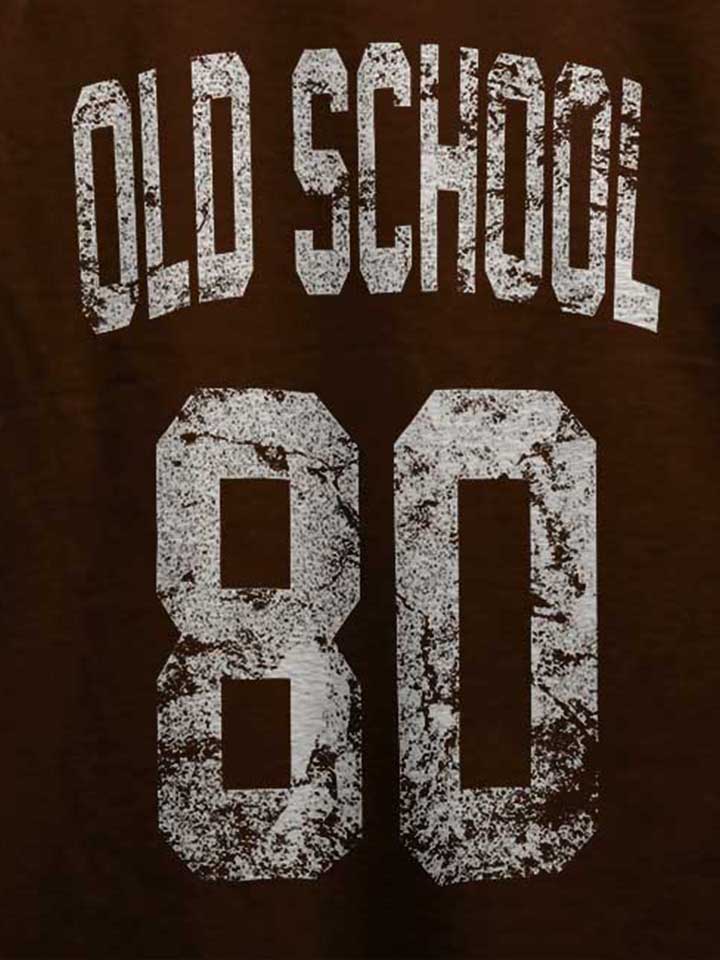 oldschool-1980-t-shirt braun 4