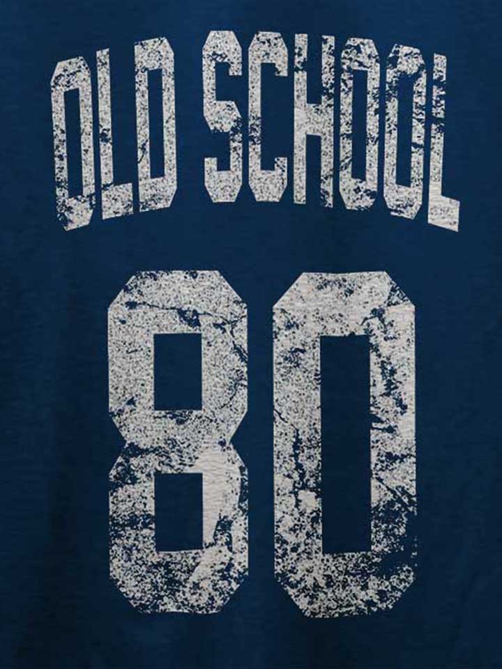 oldschool-1980-t-shirt dunkelblau 4