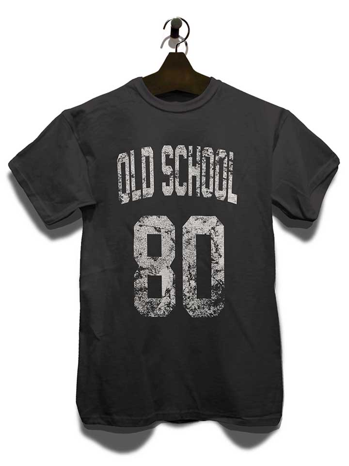 oldschool-1980-t-shirt dunkelgrau 3