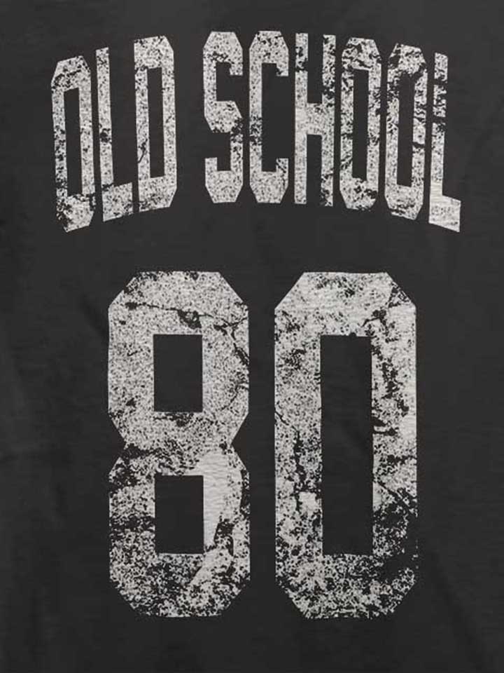 oldschool-1980-t-shirt dunkelgrau 4
