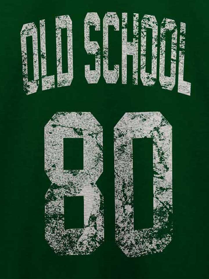 oldschool-1980-t-shirt dunkelgruen 4