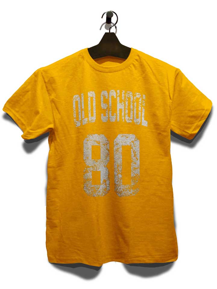 oldschool-1980-t-shirt gelb 3