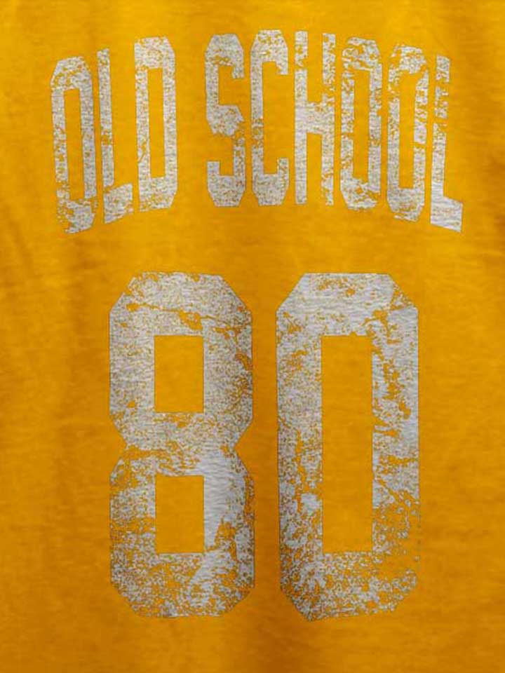 oldschool-1980-t-shirt gelb 4