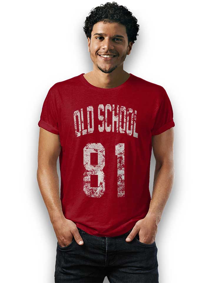 oldschool-1981-t-shirt bordeaux 2