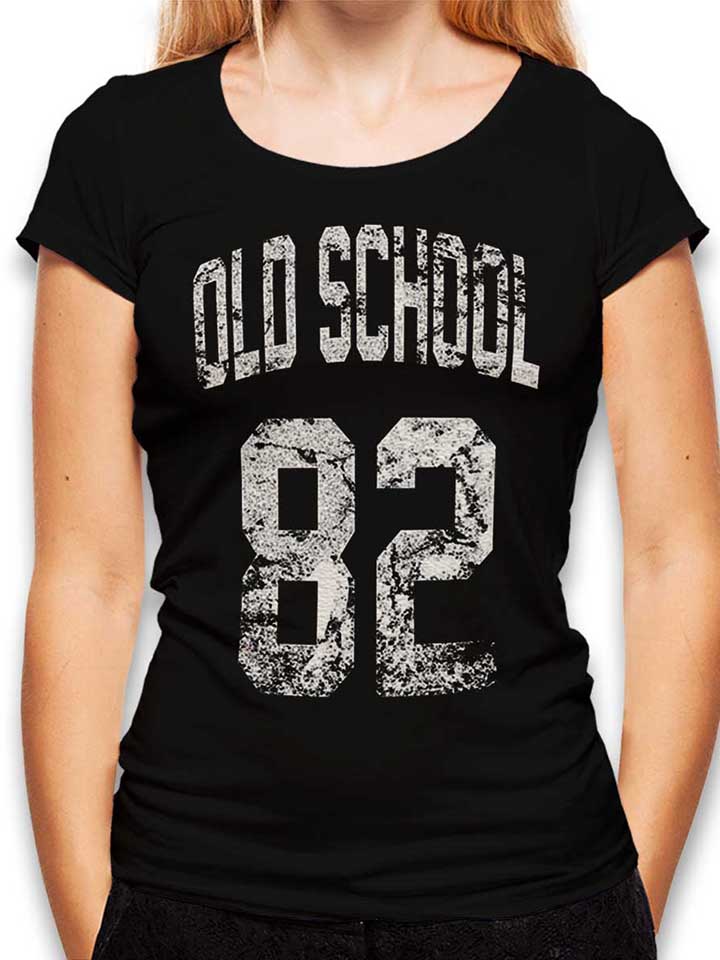 Oldschool 1982 Damen T-Shirt schwarz L