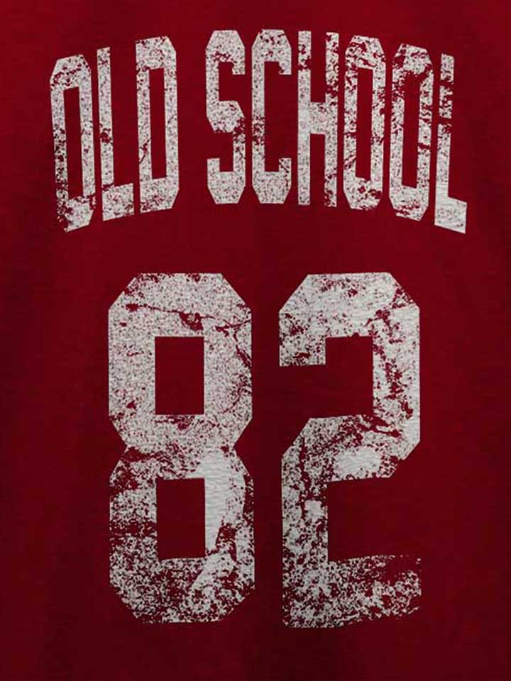 oldschool-1982-t-shirt bordeaux 4