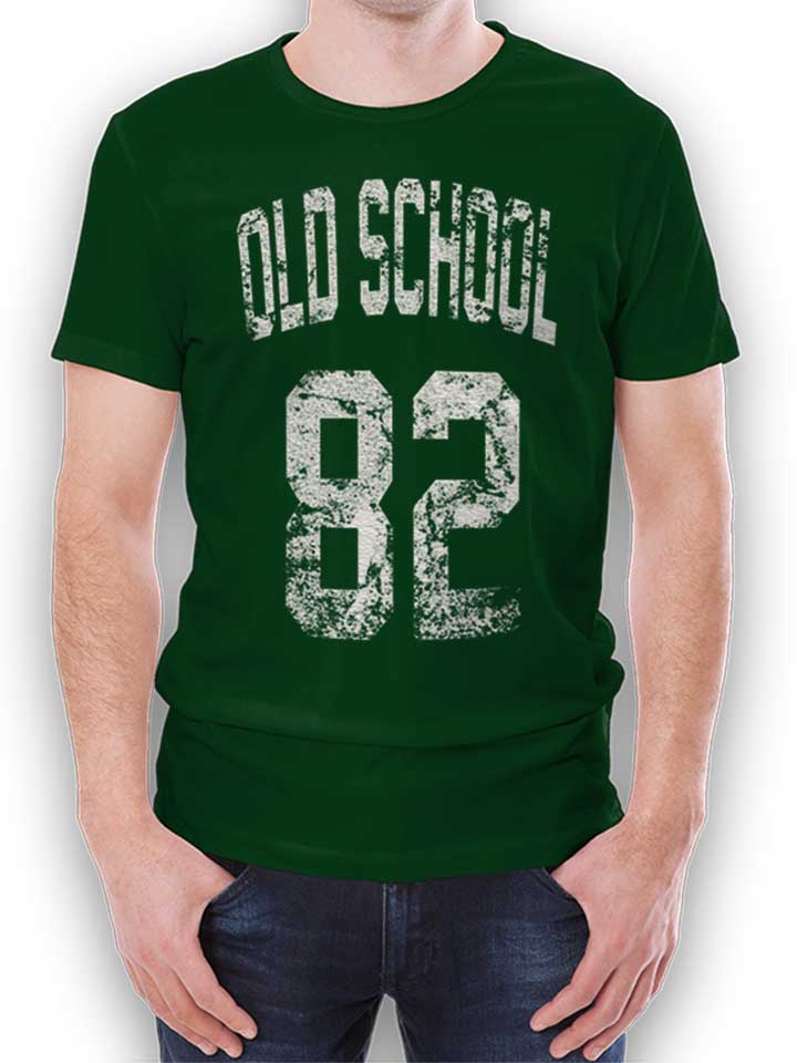oldschool-1982-t-shirt dunkelgruen 1