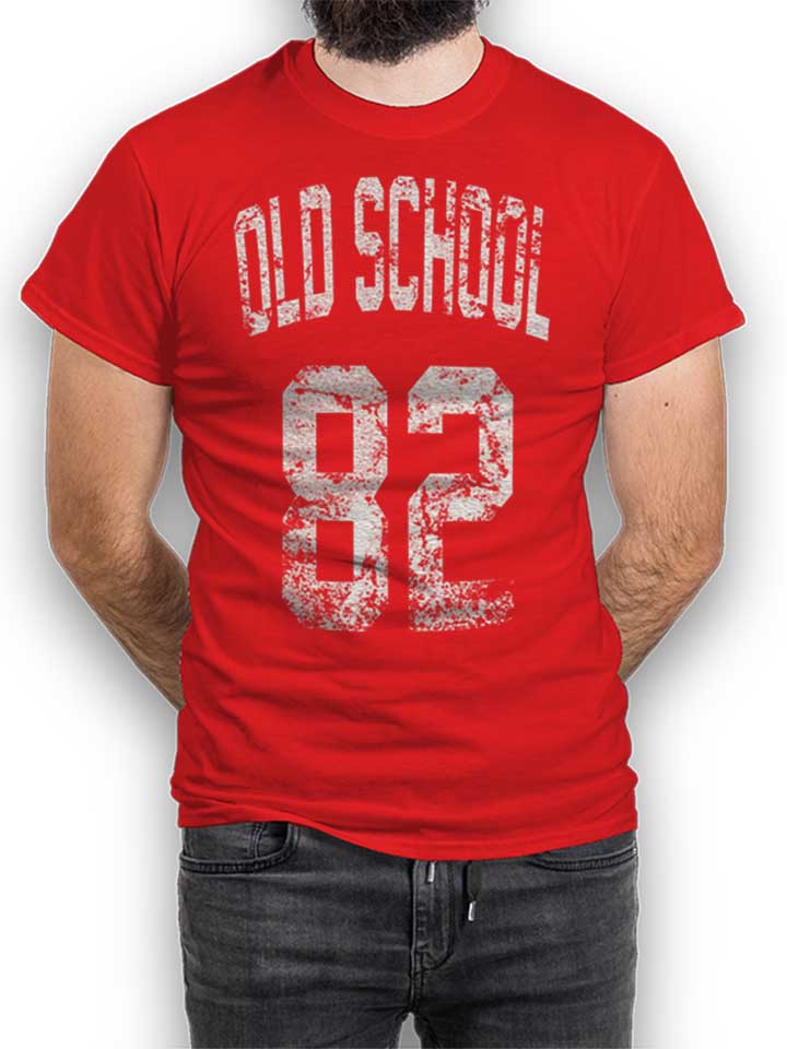 Oldschool 1982 Kinder T-Shirt rot 110 / 116