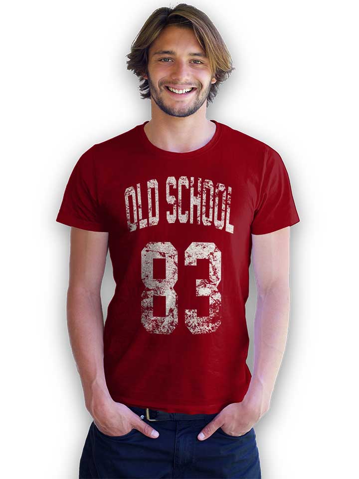 oldschool-1983-t-shirt bordeaux 2