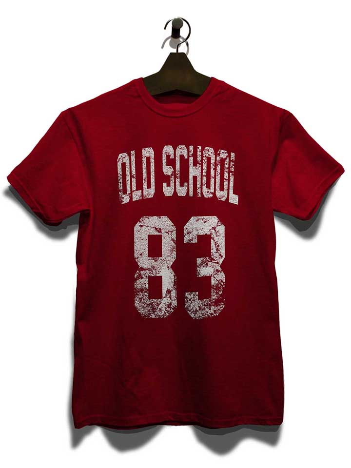 oldschool-1983-t-shirt bordeaux 3